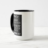 Wash-Hände nicht Touch mit Bibelangebot Tasse (Vorderseite Links)