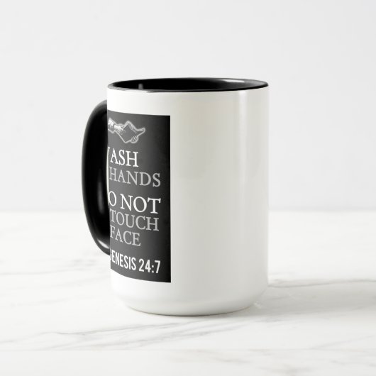 Wash-Hände nicht Touch mit Bibelangebot Tasse (Vorderseite Links)