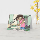 Wash Hands Karte (Gelbe Blume)
