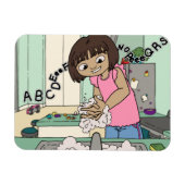 Wash Hands Magnet (Horizontal)