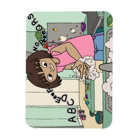 Wash Hands Magnet (Vertikal)