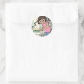 Wash Hands Runder Aufkleber (Tasche)