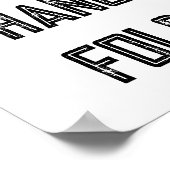 Wash Hang Fold Wäsche Routine Poster (Ecke)