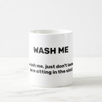 WASH ME Funny Custom Text Dirty