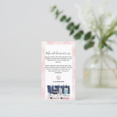 Wash Visitenkarte (Stehend Vorderseite)