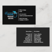 Wash-Visitenkarte für Wasserdruck Visitenkarte (Vorne/Hinten)