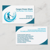 Wash-Visitenkarte für Wasserdruck Visitenkarte (Vorne/Hinten)