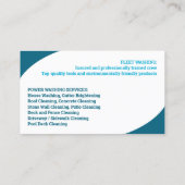 Wash-Visitenkarte für Wasserdruck Visitenkarte (Rückseite)