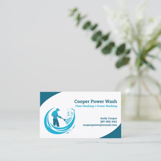 Wash-Visitenkarte für Wasserdruck Visitenkarte (Stehend Vorderseite)