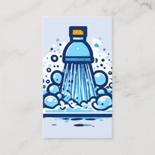 WASH with QR code Visitenkarte (Vorderseite)