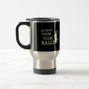 Wash your balls Golf Golfer Reisebecher