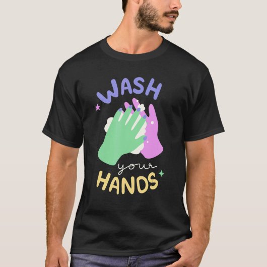 Wash Your Hands Meme Hand Hygiene Reminder for Kid T-Shirt (Vorderseite)