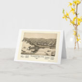 Washburn, panoramische Karte WI - 1886 (Gelbe Blume)