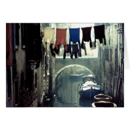 Washday in Venedig Italien