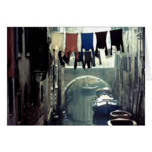 Washday in Venedig Italien