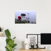 Washed Ashore Red Rose Poster (Heimbüro)