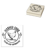 Washed Eggs Keep Refrigerated Gummistempel (Stempel)