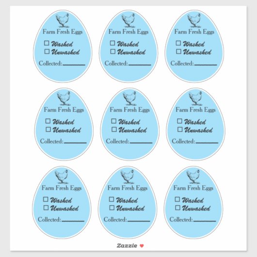 Washed or Unwashed Egg Sticker Collected Date (Blatt)