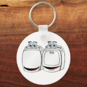 Washer Dryer Cartoon Schlüsselanhänger (Vorderseite)