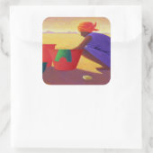 Washer Woman 1999 Quadratischer Aufkleber (Tasche)