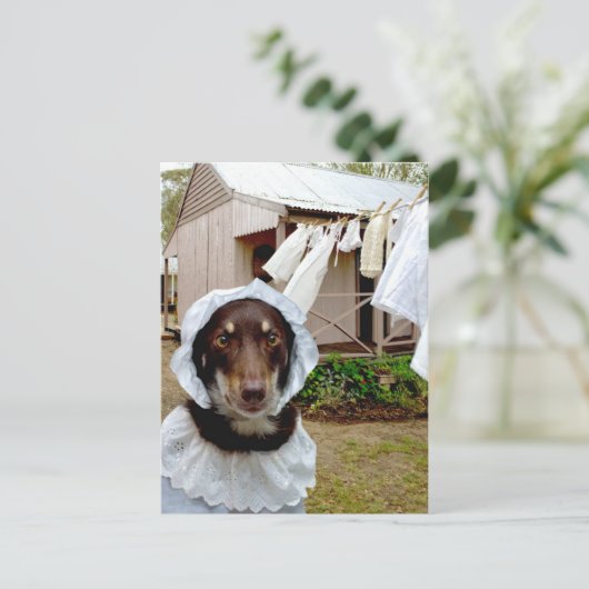 Washerfrau Postkarte (Stehend Vorderseite)