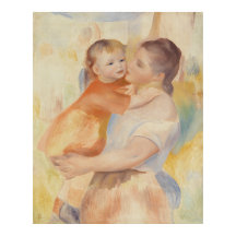 Washerwoman and Child (1886) Pierre-Auguste Renoir