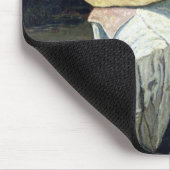 Washerwoman durch den Fluss, 1860 Mousepad (Ecke)