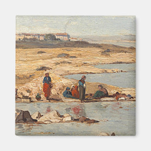 Washerwomen auf den Banken des Durance, 1866 Magnet