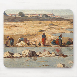 Washerwomen auf den Banken des Durance, 1866 Mousepad