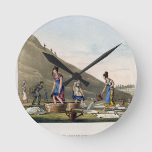 Washerwomen, Calton Hill, Edinburgh, from 'Airy No Runde Wanduhr