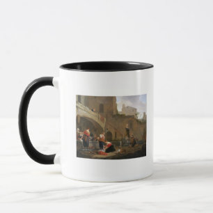 Washerwomen durch einen römischen Brunnen Tasse