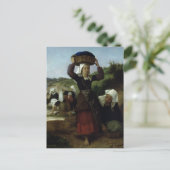 Washerwomen von Fouesnant von Bouguereau Postkarte (Stehend Vorderseite)