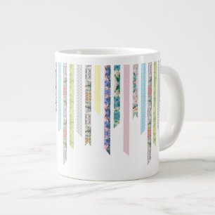 Washi Band-Pastelle   DIY u. Band-Streifen des Jumbo-Tasse