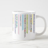 Washi Band-Pastelle | DIY u. Band-Streifen des Jumbo-Tasse (Rechts)