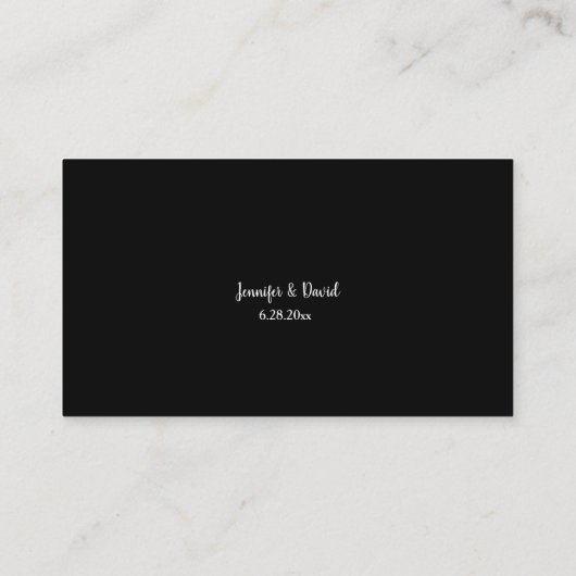 Washi Paper Drink Ticket Enclosure Card Begleitkarte (Rückseite)