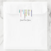 Washi Tape Pastels | DIY & Crafts | PERSONALISIERT Quadratischer Aufkleber (Tasche)