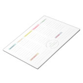 Washi Tape Weekly Planner Notizblock (angewinkelt)