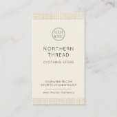 Washing Care Instructions Logo Clothing Visitenkarte (Vorderseite)