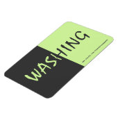 Washing - Dunkelgrau - w/Website-Adresse 4x6 Magnet (Linke Seite)