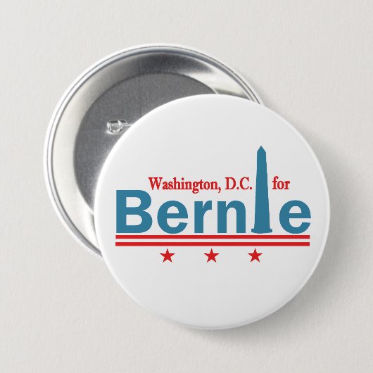 Washingon, DC für Bernie Button (Vorne & Hinten)