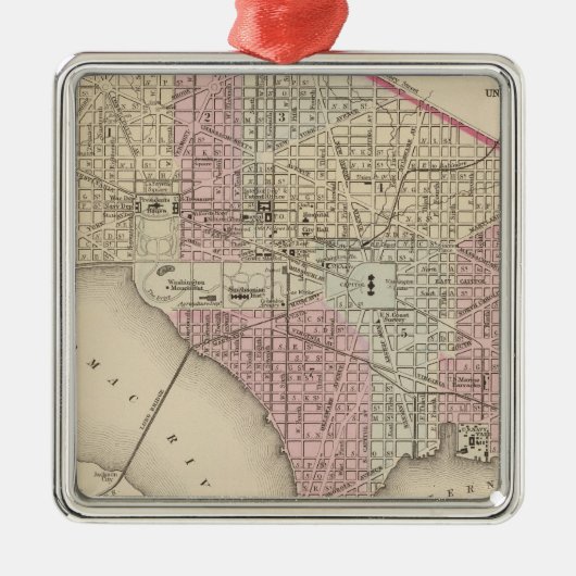 Washington 4 silbernes ornament (Vorne)