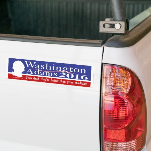 Washington Adams 2016 Autoaufkleber (Auf Lkw)