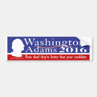 Washington Adams 2016 Autoaufkleber