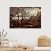 Washington Allston Elijah Fed by the Ravens Poster (Küche)