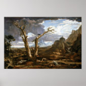 Washington Allston Elijah in der Wüste Poster (Vorne)