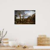 Washington Allston Elijah in der Wüste Poster (Küche)