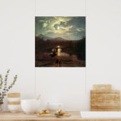 Washington Allston / Moonlit Landscape, 1809 Poster (Küche)
