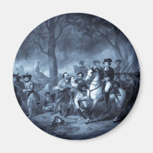 ''Washington als Soldat'' Magnete (Selen) Magnet