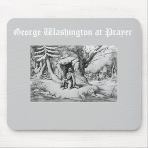 Washington am Gebet Mousepad