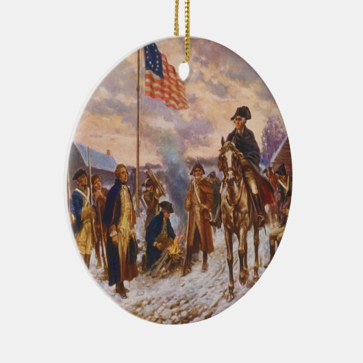 Washington an der Tal-Schmiede durch Edward P. Keramikornament (Rechts)